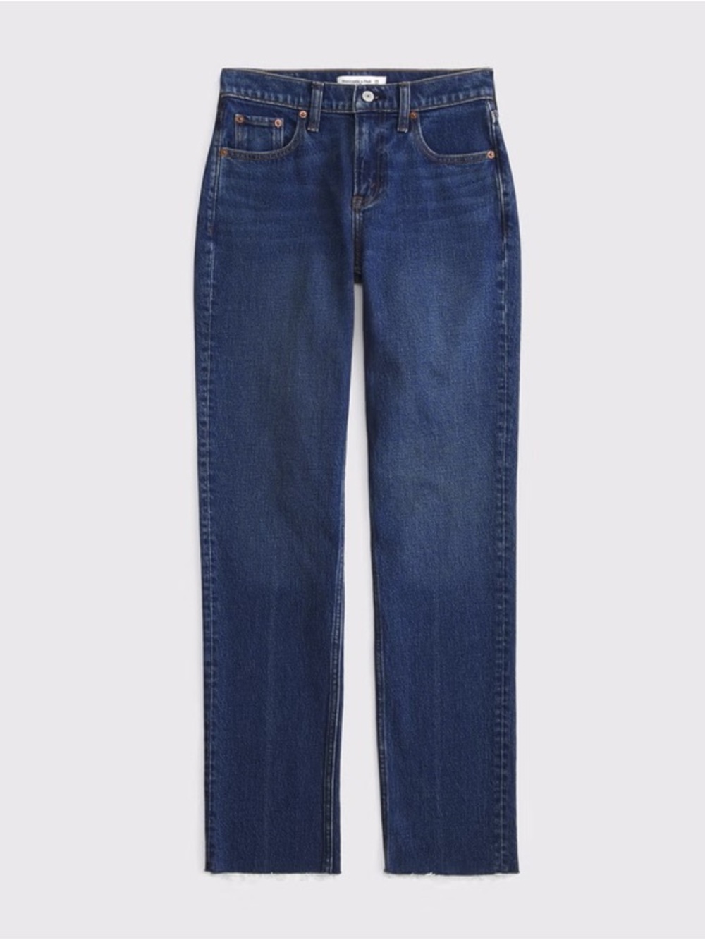 Abercrombie Cropped Straight Frayed Hem Jean - Size 27 / 4 Short